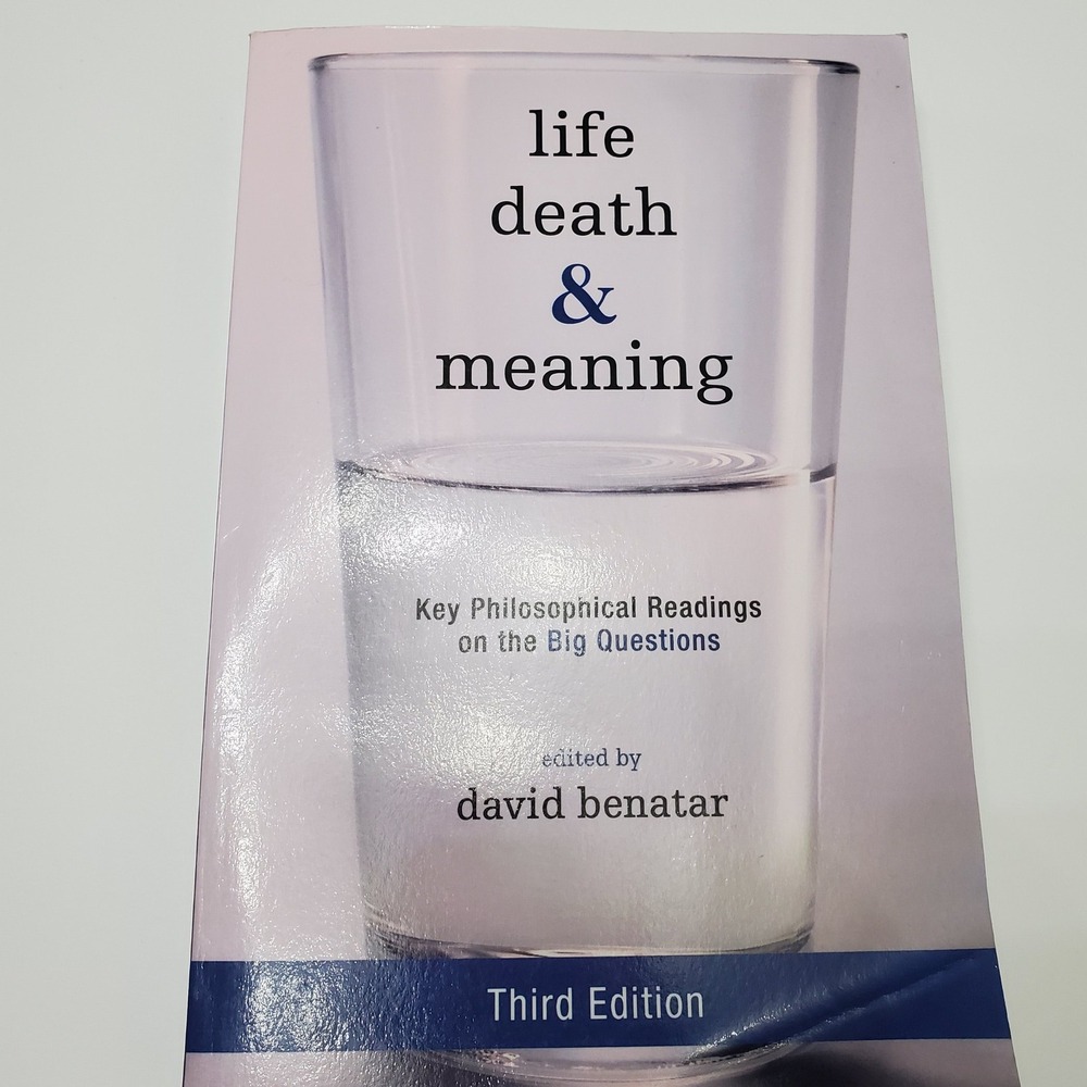 Life Death and Meaning Philosophy Edit David Benatar 3rd Edition Paperback Book